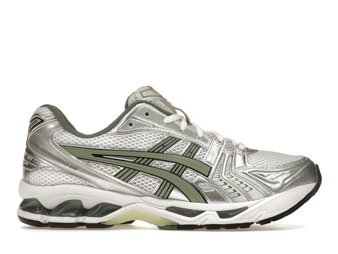 Vue 1 de ASICS Gel-Kayano 14 White Pure Silver Slate Grey Sage