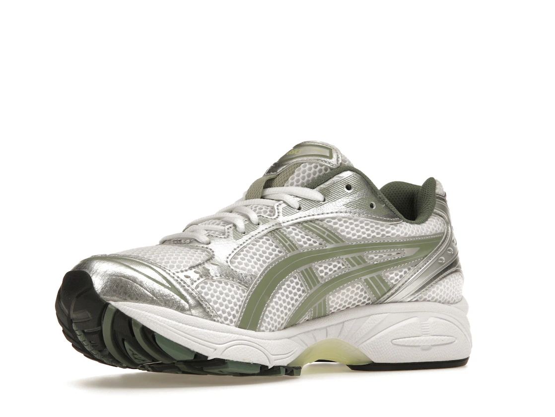 Vue 15 de ASICS Gel-Kayano 14 White Pure Silver Slate Grey Sage