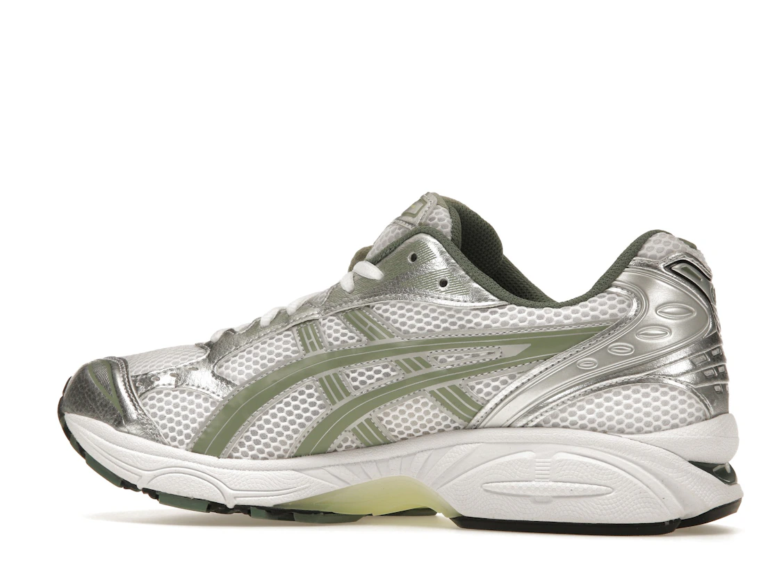 Vue 21 de ASICS Gel-Kayano 14 White Pure Silver Slate Grey Sage