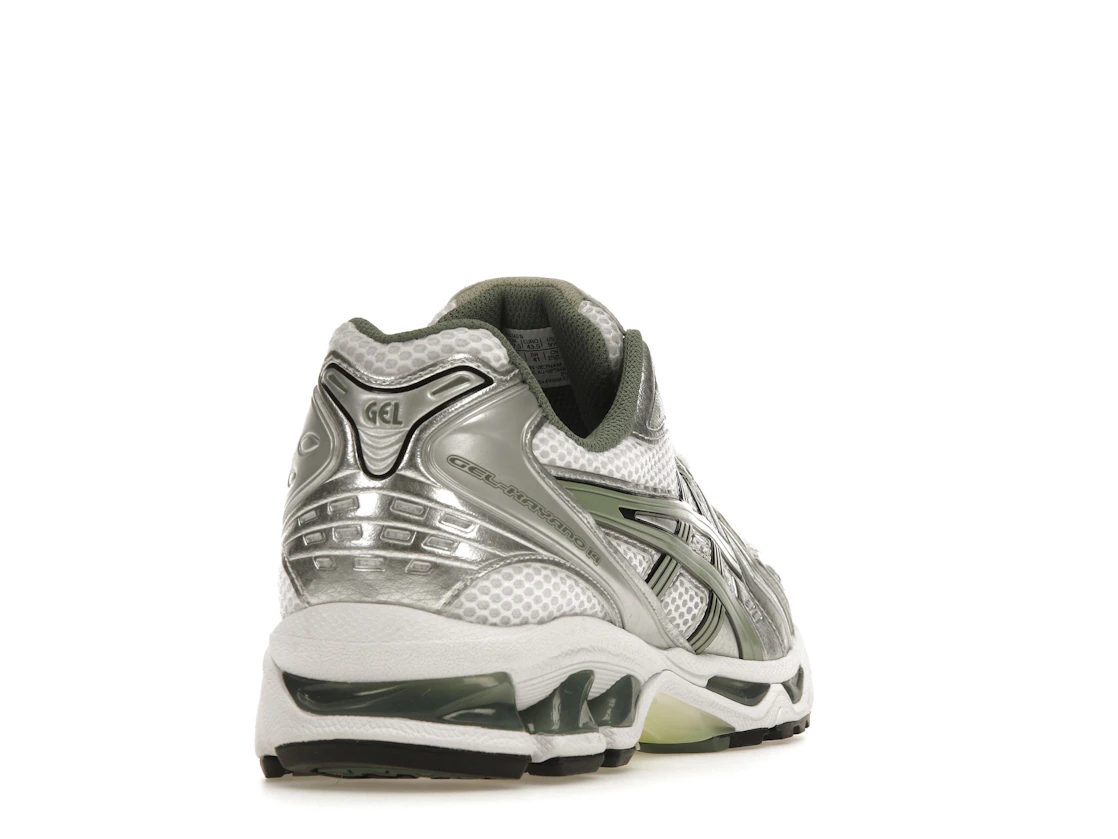 Vue 30 de ASICS Gel-Kayano 14 White Pure Silver Slate Grey Sage