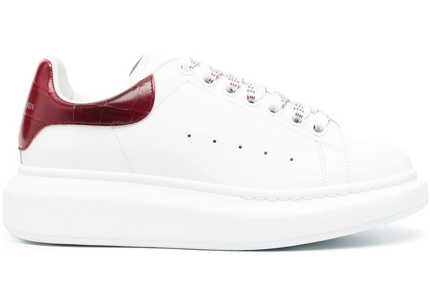 Alexander McQueen Oversized White Blood Red Croc 