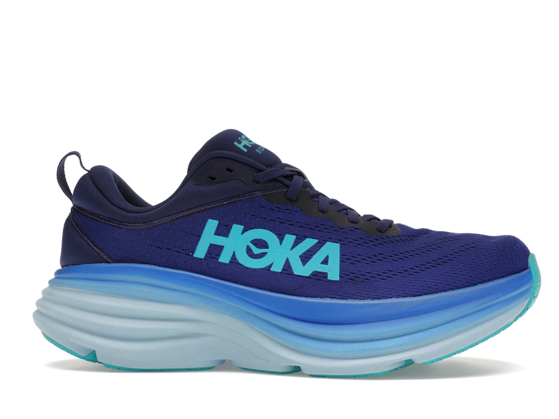 Vue 2 de Hoka One One Bondi 8 Bellwether Blue