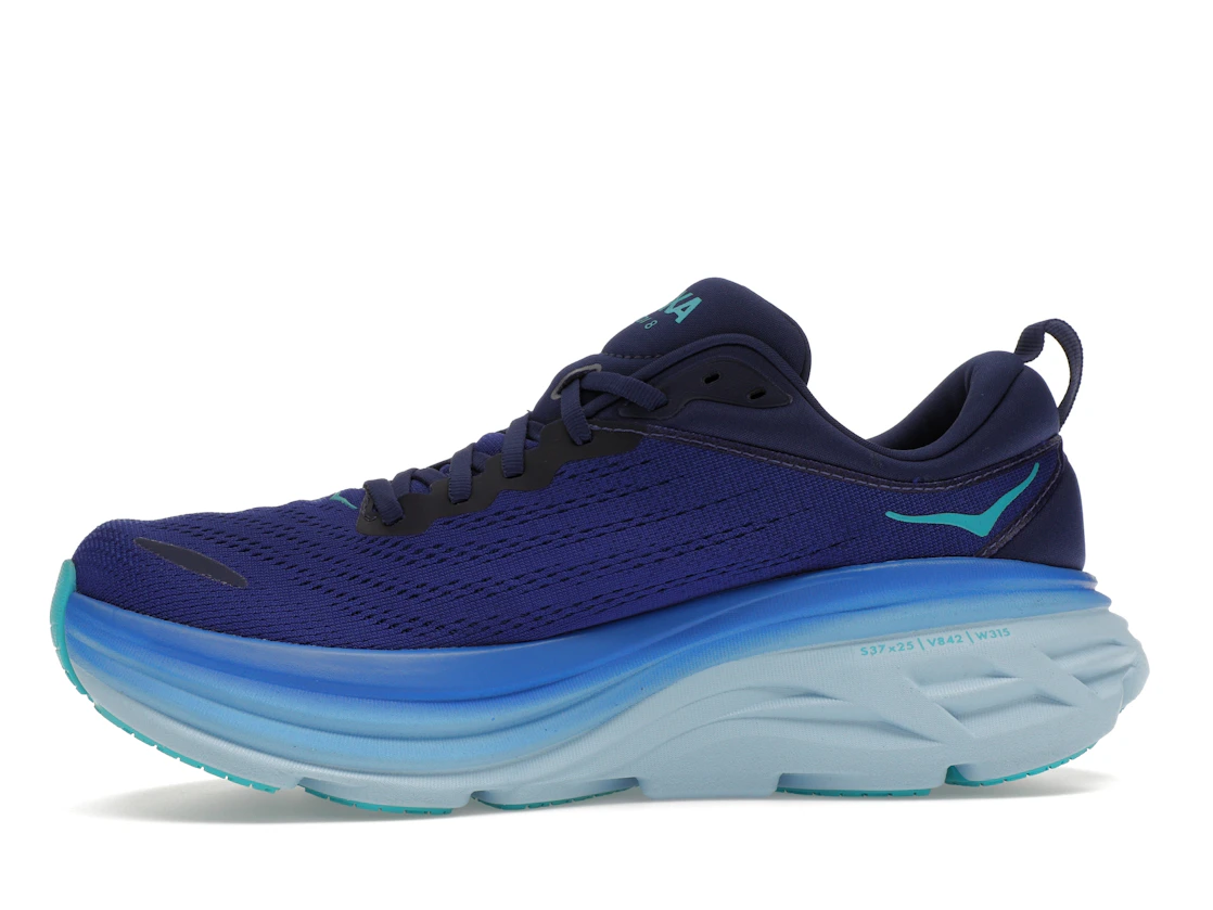 Vue 18 de Hoka One One Bondi 8 Bellwether Blue