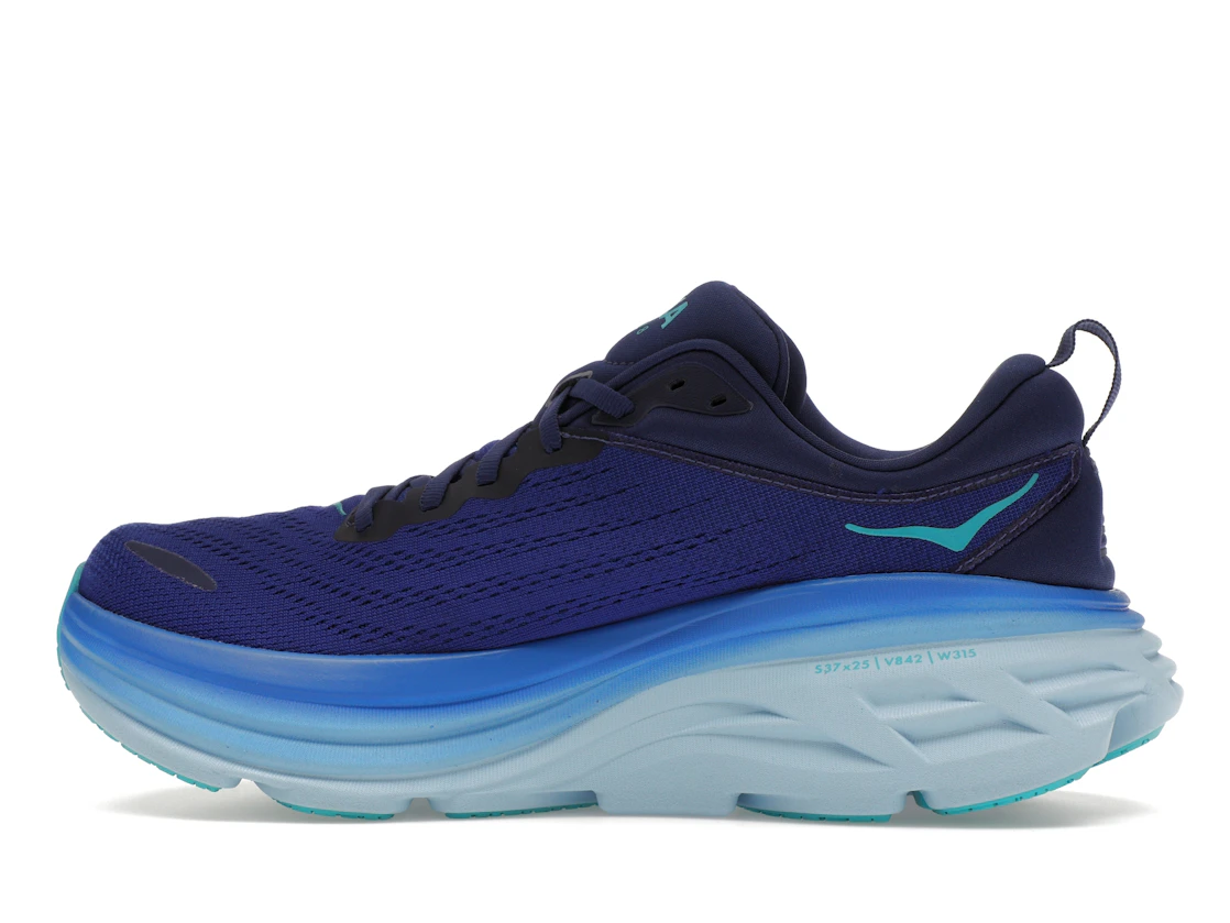 Vue 20 de Hoka One One Bondi 8 Bellwether Blue