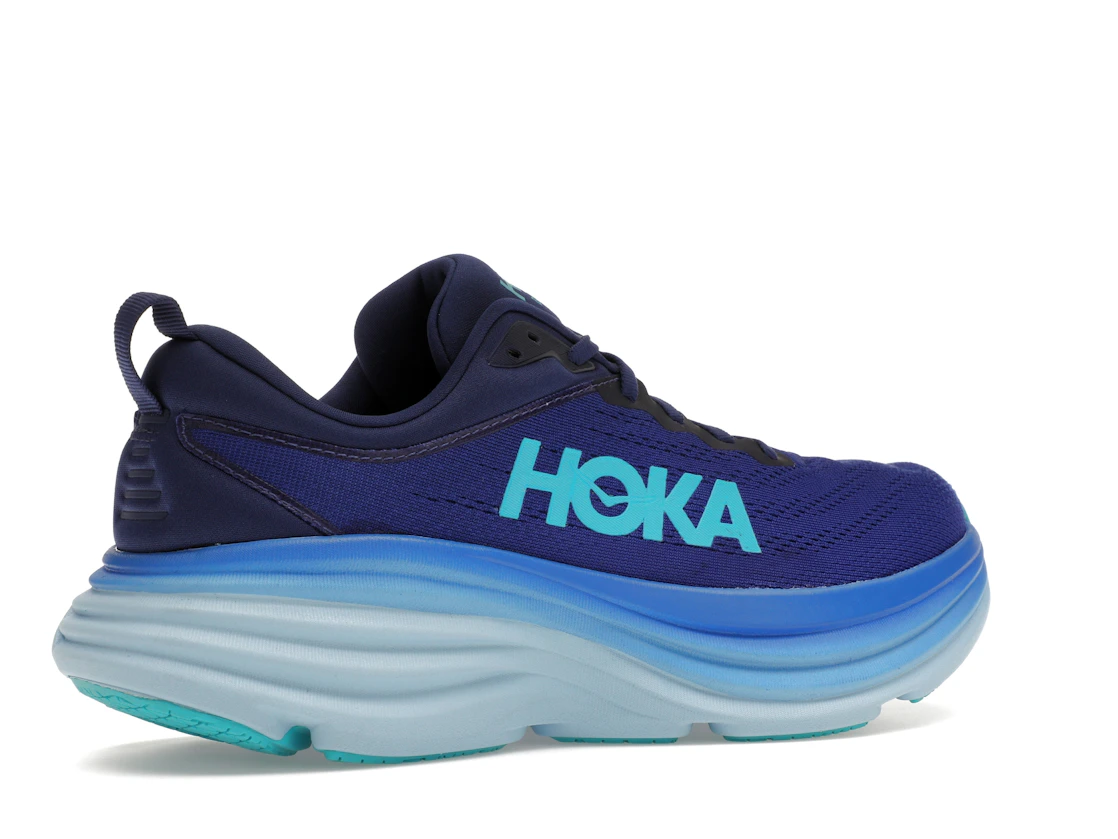 Vue 34 de Hoka One One Bondi 8 Bellwether Blue