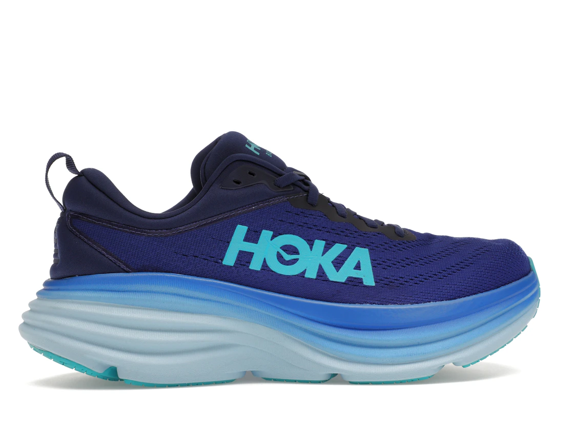 Vue 36 de Hoka One One Bondi 8 Bellwether Blue