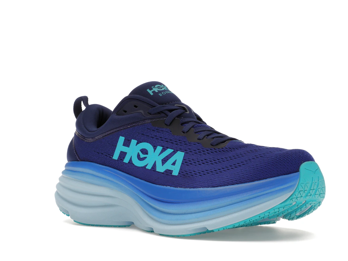 Vue 5 de Hoka One One Bondi 8 Bellwether Blue