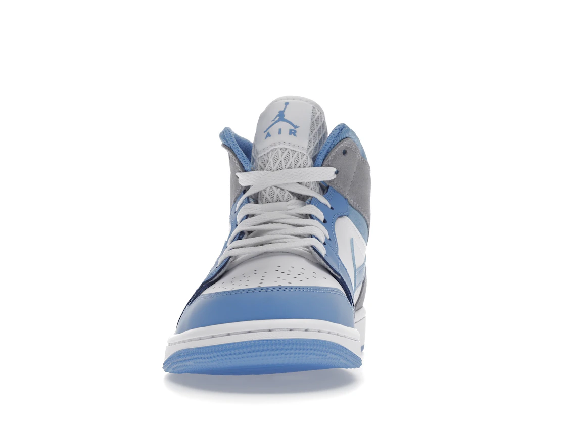 Vue 11 de Jordan 1 Mid University Blue Grey