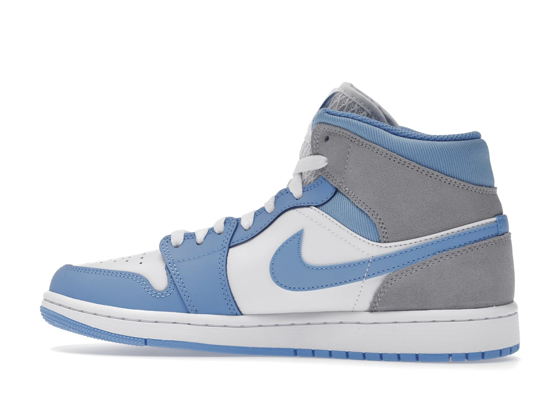 Vue 21 de Jordan 1 Mid University Blue Grey