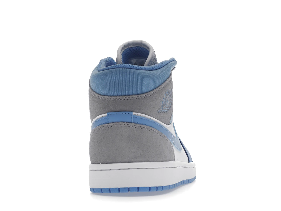 Vue 29 de Jordan 1 Mid University Blue Grey