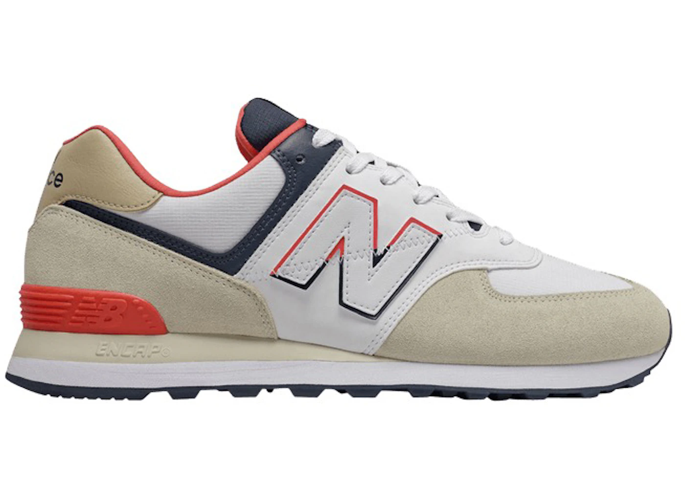New Balance 574 Bone Toro Red