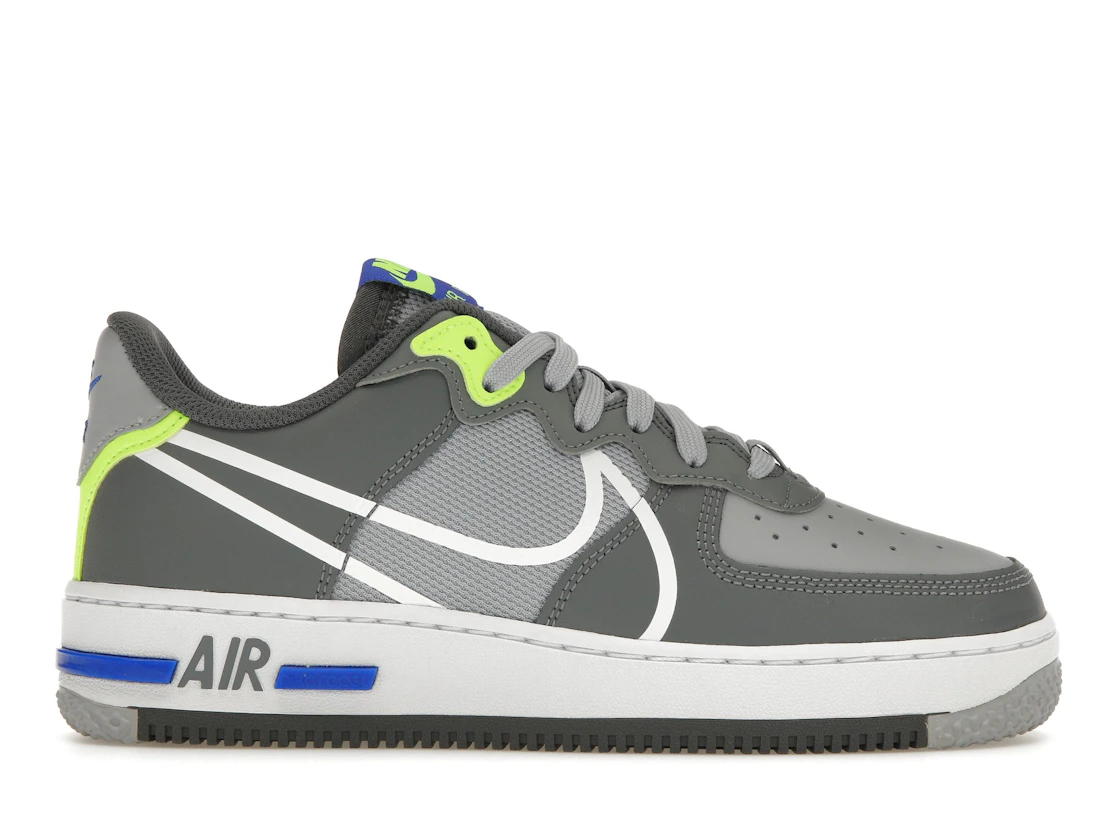 Vue 1 de Nike Air Force 1 React Wolf Grey
