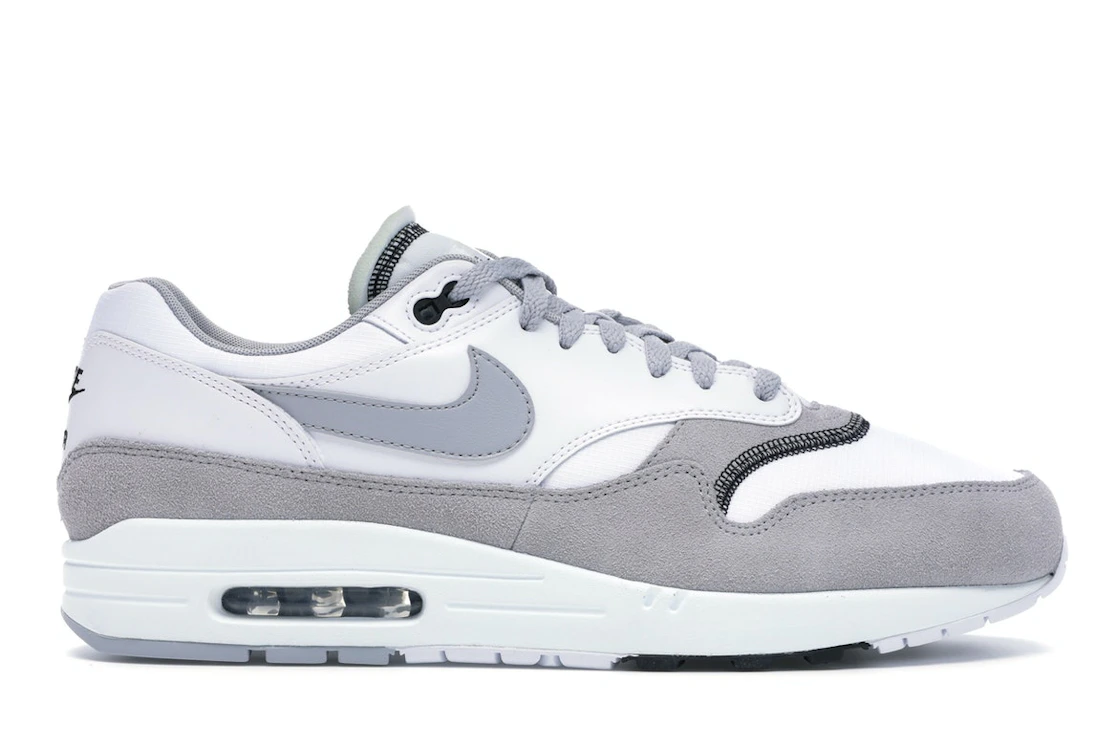 Vue 1 de Nike Air Max 1 Wolf Grey White