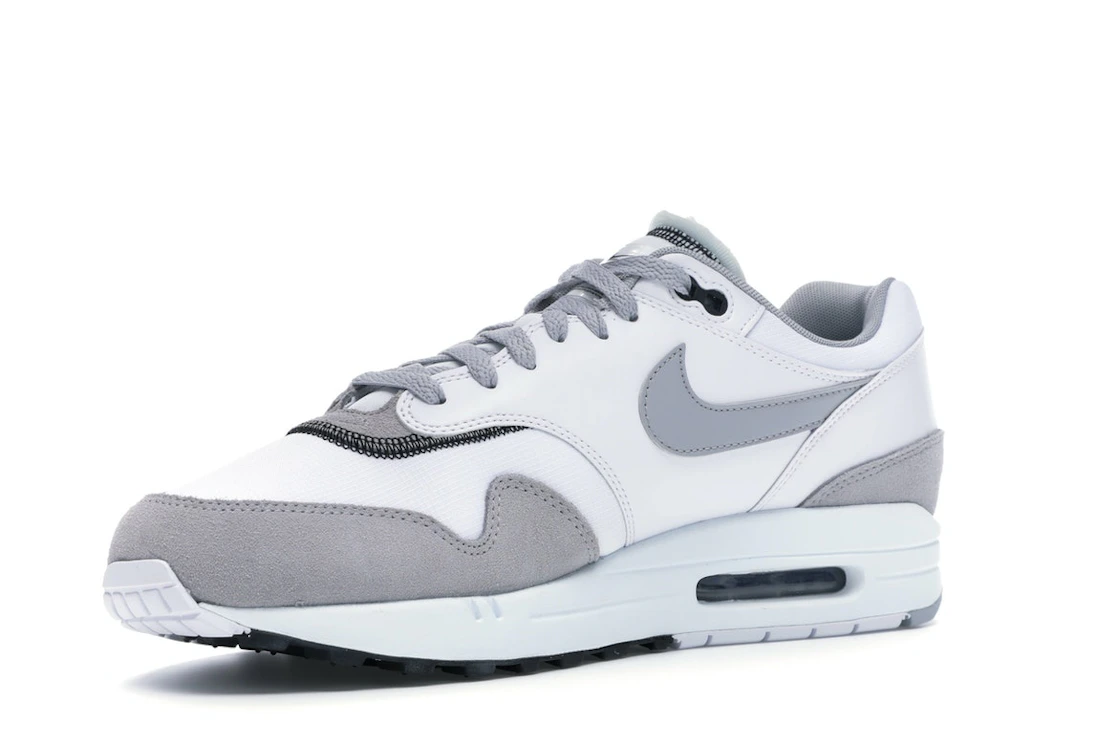 Vue 15 de Nike Air Max 1 Wolf Grey White