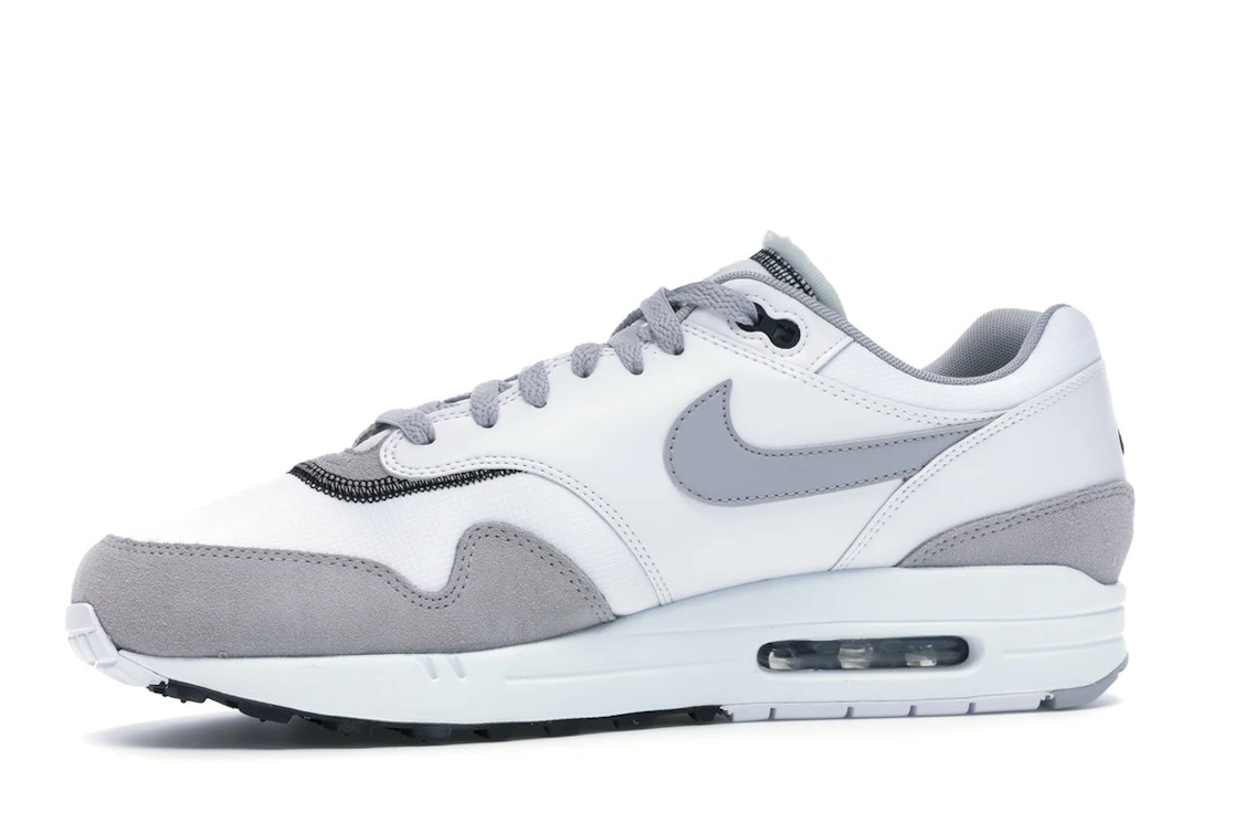 Vue 17 de Nike Air Max 1 Wolf Grey White