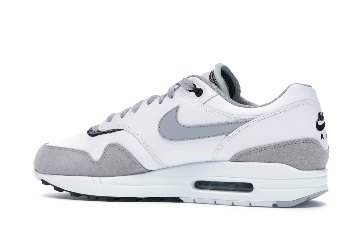 Vue 21 de Nike Air Max 1 Wolf Grey White
