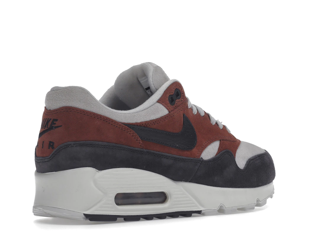 Vue 33 de Nike Air Max 90/1 Red Sepia Oil Grey 