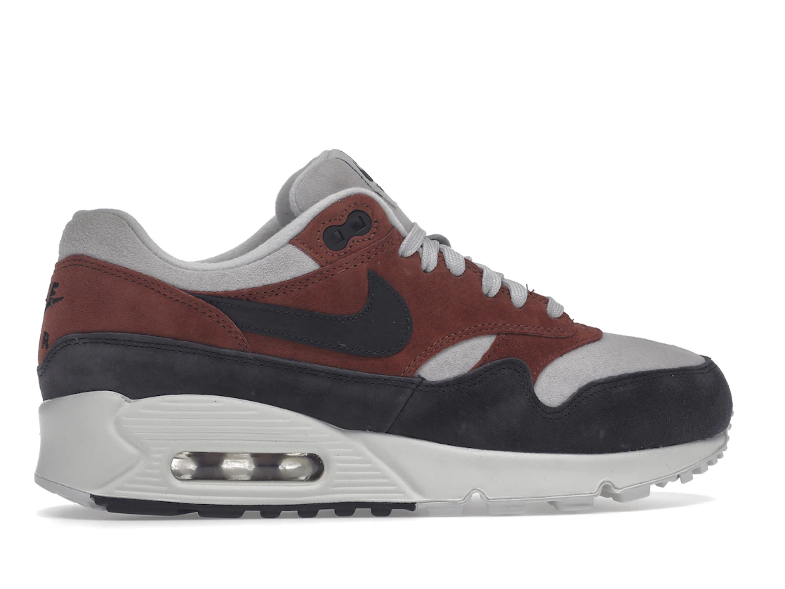 Vue 36 de Nike Air Max 90/1 Red Sepia Oil Grey 