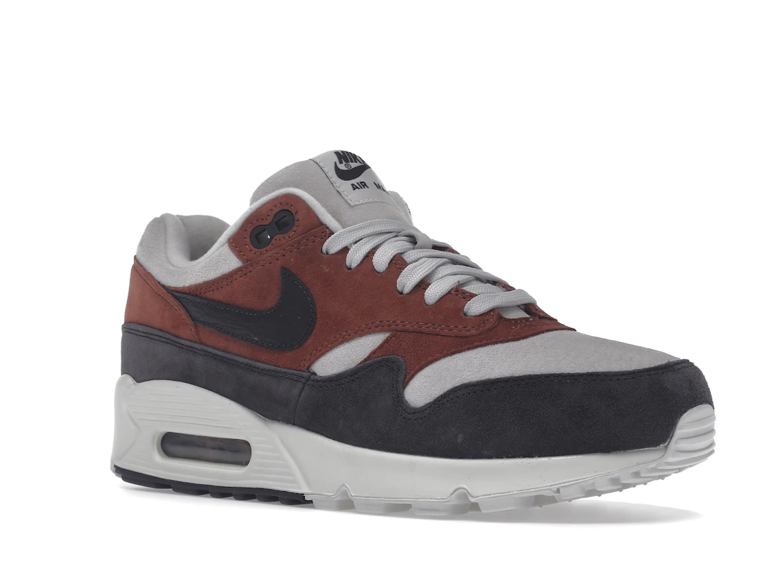 Vue 5 de Nike Air Max 90/1 Red Sepia Oil Grey 