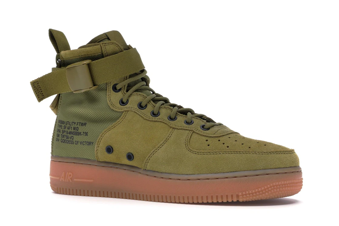 Vue 4 de Nike Sf Af1 Mid Desert Moss Desert Moss