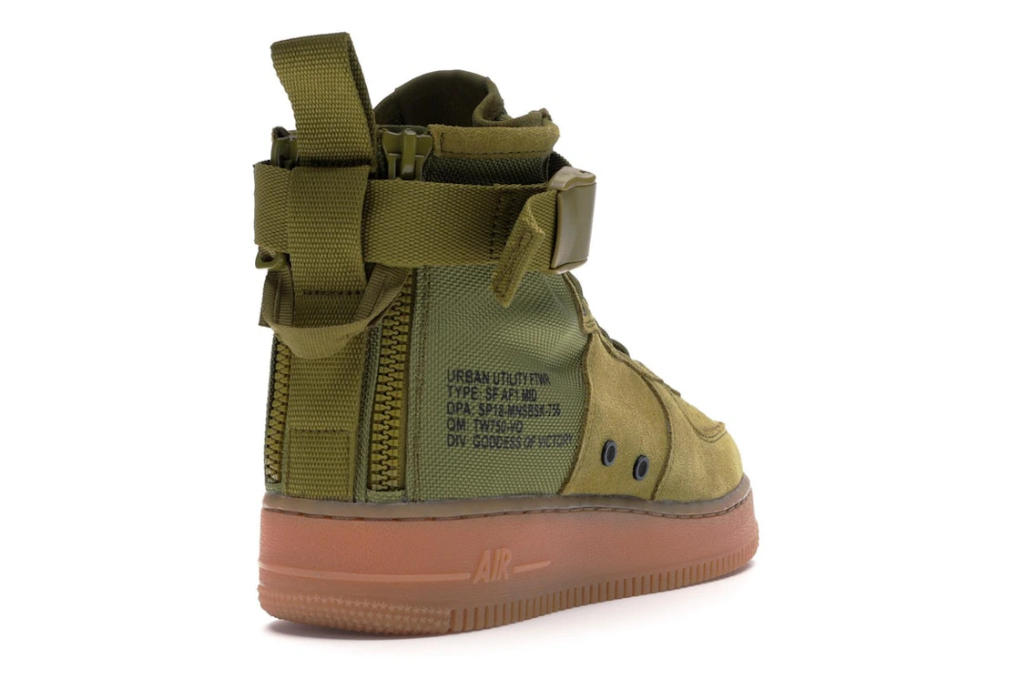 Vue 31 de Nike Sf Af1 Mid Desert Moss Desert Moss