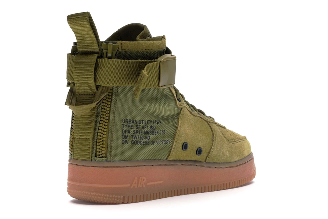 Vue 32 de Nike Sf Af1 Mid Desert Moss Desert Moss