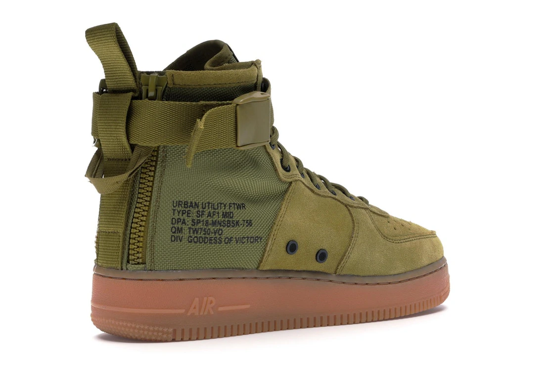 Vue 33 de Nike Sf Af1 Mid Desert Moss Desert Moss