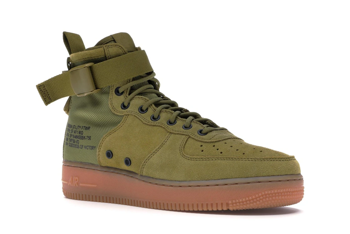 Vue 5 de Nike Sf Af1 Mid Desert Moss Desert Moss